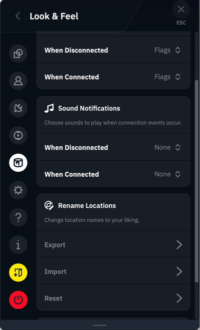 Animated gif of sounds selections
